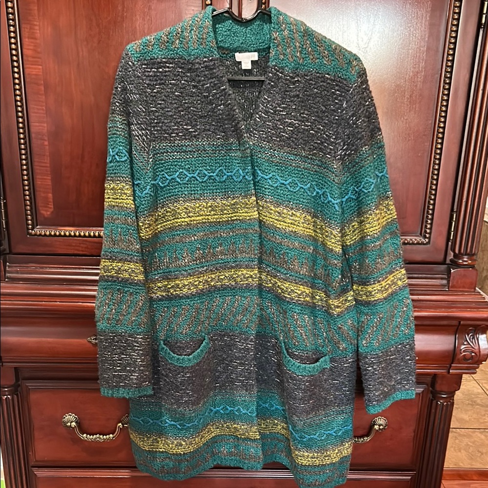 J Jill Multicolor Knit Women's Sweater/jacket